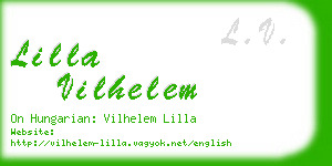 lilla vilhelem business card